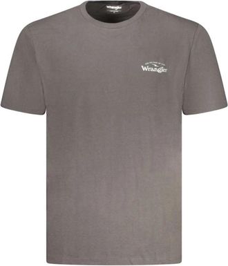 Wrangler T-shirt met korte mouwen - Heren - T-shirts - Grijs - 2XL - Katoen - Tops