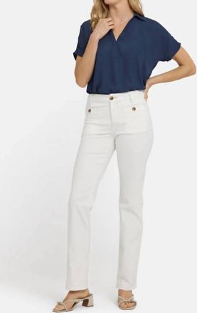 NYDJ Marilyn Straight Jeans In Vintage White