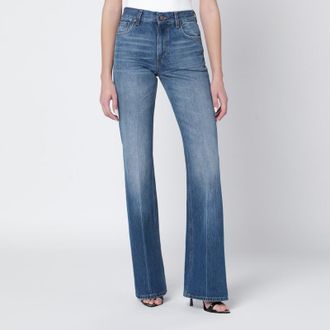 Haikure Flora flared blue jeans