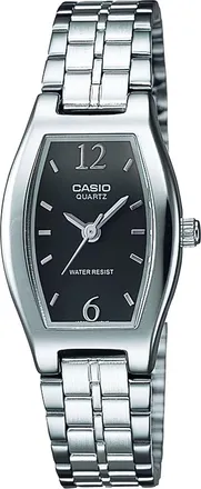 Casio Womens Black Dial Stainless Steel Watch - LTP-1254D-1A