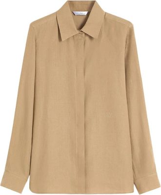 Max Mara 003 Deserto - Dames - Overhemden - Bruin - S - Overhemden