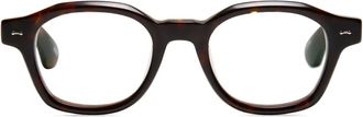 Peter and May Occhiali squadrati con effetto tartarugato - Marrone