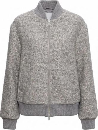 PESERICO Bomber Jassen - Dames - Bomber jackets - Grijs - S - Jassen