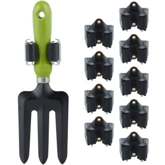 OEM Soporte Para Herramientas, Juego De 40, Rodillos De Goma Para Cu&ntilde;ar, Soporte Universal De Pared Para Escobas, Jard&iacute;n, En Hierro Gris
