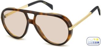 Eyewear by David Beckham unisex, Accessoires, Geel, Maat: 61 MM