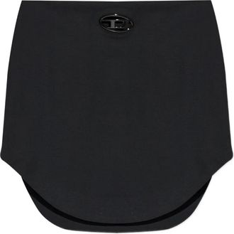 Diesel Gonna con applicazione logo - Nero