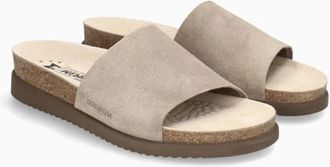 Mephisto Mephisto Hanik Sandals Womens Gray Suede Round Toe Slip On Slide RHS9371