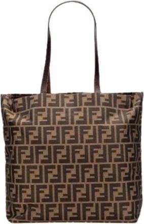 Fendi Pre-owned Vintage Tote - Dames - Vintage Shopper - Bruin - ONE Size - Leer - Vintage