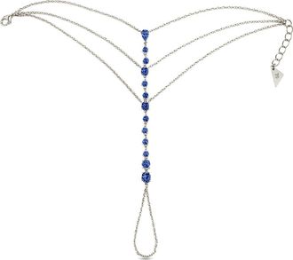 Sterling Forever Malys Cubic Zirconia Hand Chain in Silver at Nordstrom
