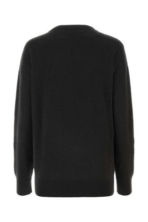 Burberry Womens Anthracite Cashmere Sweater Onyx Exterior: Maglieria