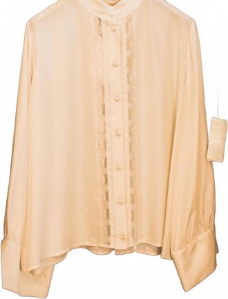 Momoni Womens Franklin Bis Blouse In Ivory