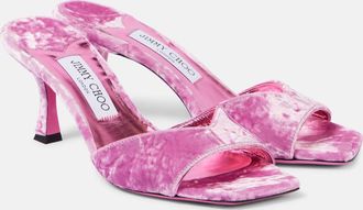 Jimmy Choo London Skye 70 velvet mules