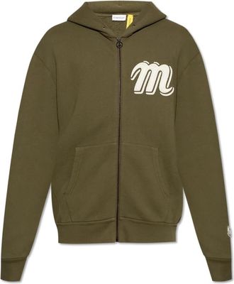 Moncler 3 Moncler Mercedes-Benz Designed by Nigoldeneye - Heren - Vesten met rits - Groen - M - Katoen - Hoodies & sweatvesten
