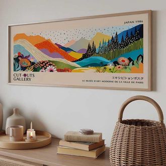 Dmora Cuadro Misola, Estructura De Madera Nobilitada, 50x120h Cm Multicolor