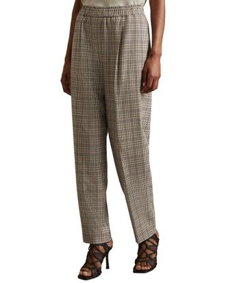 Reiss Karina Check Pull On Taper Trouser