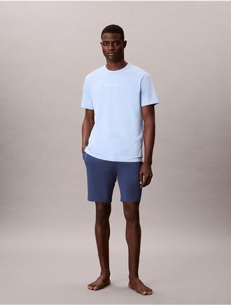 Calvin Klein Mens Cotton Logo Graphic Classic T-Shirt - Bright Blue - XL