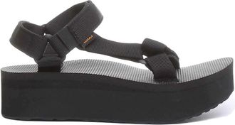 Teva Zwarte Flatform Sandaal met Band - Dames - Sandalen - Zwart - 39 EU - Polyester - Schoenen