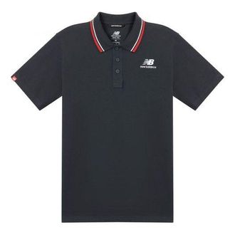 New Balance Classic Short Sleeve Polo Shirts Navy AMT01983-ECL