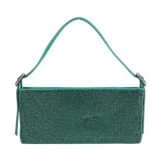 Benedetta Bruzziches Tassen, Dames, Groen, ONE Size, Satijn, Your Best Friend La Grande