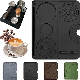 OEM Bandeja Para C&aacute;psulas De Caf&eacute; Usadas - Para Mantener Ordenado El Rinc&oacute;n Del Caf&eacute; - Silicona Resistente Al Calor - 20 X 15 Cm - Negra
