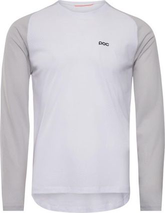 Poc Motion Air L/S Jersey Velotrikot f&uuml;r Herren | wei&szlig;/grau