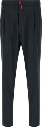 Kiton Blue Wool Mens Pants
