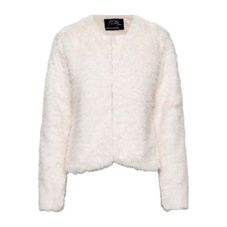 &Co Woman Jassen, Dames, Beige, L, Polyester, Faux Fur Jas