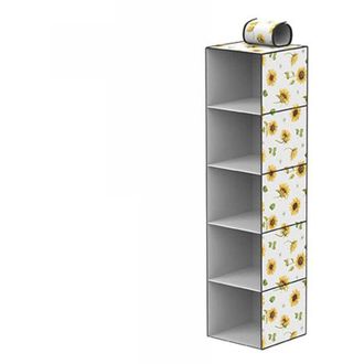 Trade Shop Trade Shop - Organizer Per Armadio 5 Strati Scaffale Pensile Porta Oggetti Scaffali 30x30x100