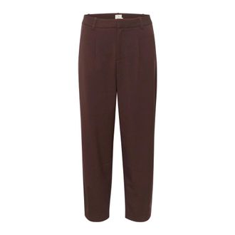 Kaffe Hoge Taille Broek in Java - Dames - Vrijetijds broeken - Bruin - M - Broeken
