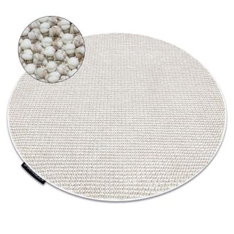 RugsX Rugsx - Alfombra Casablanca Loop C&iacute;rculo Blanco / Beige, Lazo, Suave Beige Circulo 200 Cm