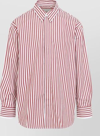 Ami striped oversized cotton shirt