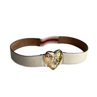 Gucci Pre-owned Vintage Leather Belt - female - Gucci Vintage - Vintage Belts - White - ONE SIZE - Pre-owned