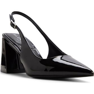 Aldo Jannette Slingback Pointed Toe Pump in Black at Nordstrom, Size 6.5