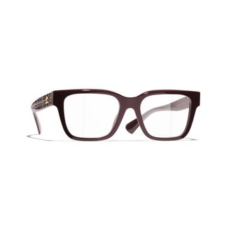 Chanel 3513 Eyeglasses - Dames - Accessoires - Rood - Maat: 53 MM Tweed