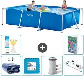 Intex Piscina Con Estructura Rectangular - 300x200x75 Cm - 7-piezas S145