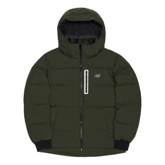 New Balance Outerwear Down Jacket Asia Sizing Military Green NPA4S031GN