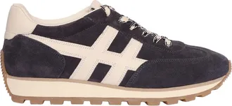 Hogan H701 Calfskin Contrasting Accent Sneakers