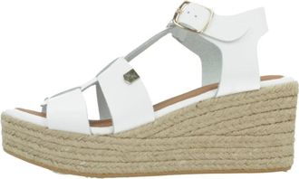 POPA Grumari Wedge - Dames - Sleehakken - Wit - 40 EU - Schoenen
