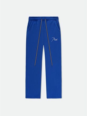 Rhude MenS Cobalt Blue Sweatpants With Drawstring, Size XS