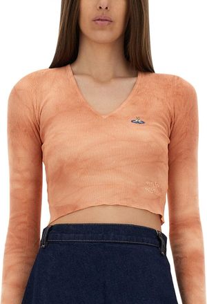 Vivienne Westwood Slim-Fit Cotton Cropped Top - Pink