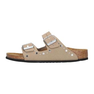 Birkenstock Arizona Rivets - Dames - Sandalen - Beige - 33 EU - Leer - Schoenen