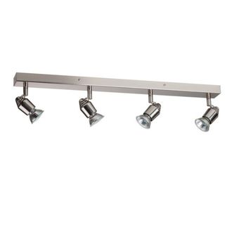 Netlighting Bomba 4 Light Spotlight Bar Aluminum in Grey