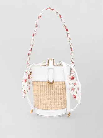 Dolce & Gabbana capri raffia bucket bag