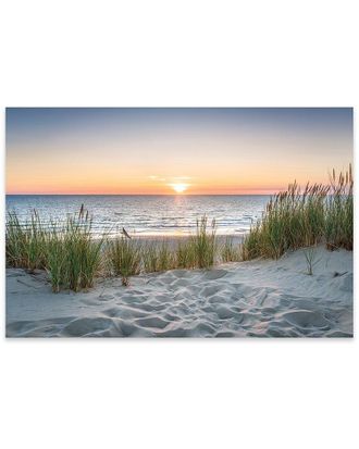 iCanvas Icanvas Beautiful Sunset At The Beach Print On Acrylic Glass By Jan Becke