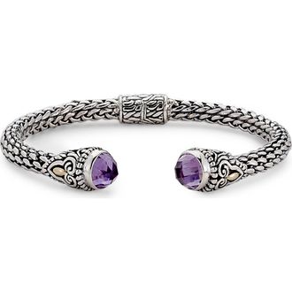 Samuel B. Sterling Silver Bangle in Purple at Nordstrom Rack
