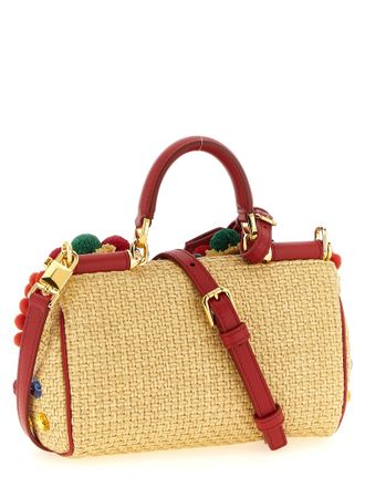 Dolce & Gabbana Raffia Top Handle Bag - Multicolor