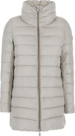 Save The Duck Lydia Jacket - Dames - Winterjassen - Beige - 2XL - Polyester - Jassen