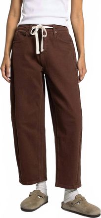 Thread & Supply Anees Barrel Pants In Coffee Bean