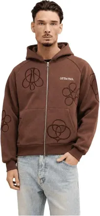 Off the Pitch Hoodies & sweatvesten, Heren, Bruin, 2Xl, Polyester, Off The Pitch Symbol Vest Heren Bruin
