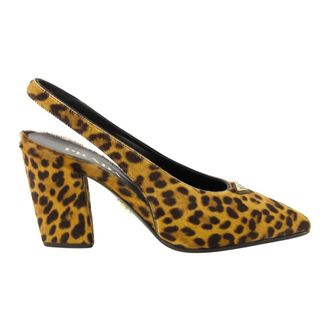 Prada Schoenen, Dames, Bruin, 38 1/2 EU, Leer, Schoenen
